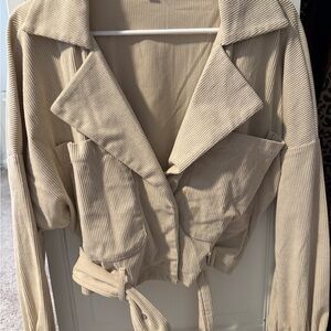 12th Tribe Tan Corduroy Jacket